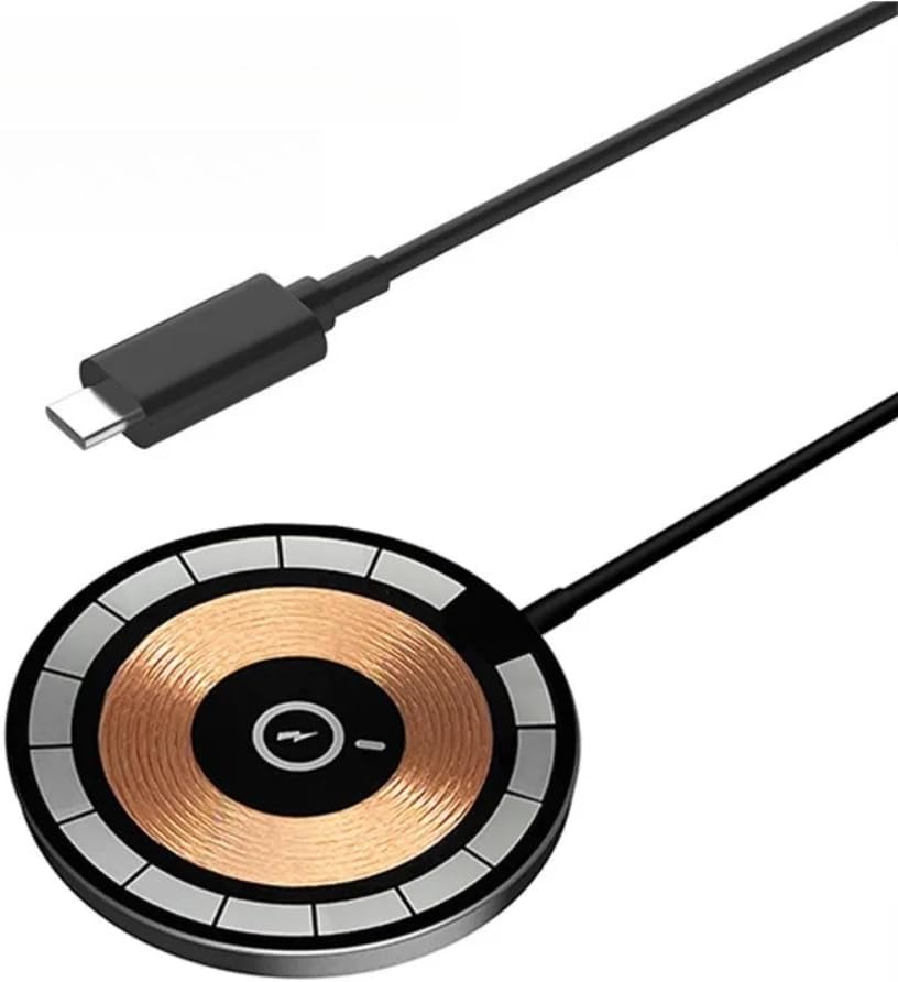 Magnetic Wireless Charger Pad USB Macsafe for iPhone 17 16 15 14 13 12 Pro Max Mini Fast Wireless Charging Dock Station Chargers (Type C Port)