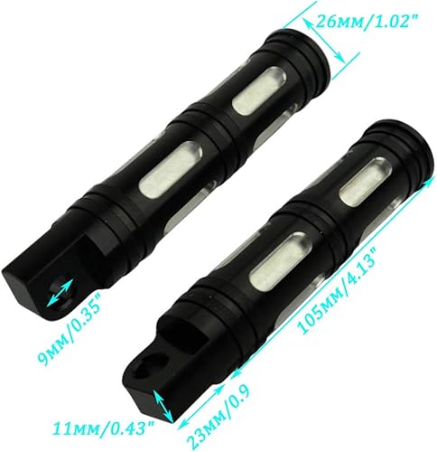 Miniatura 4 de Estriberas de pie para motocicleta masculina para Harley Dyna Electra Glide Road King Touring