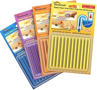 Drain Sticks Drain Stix Drainstix Drain Cleaner and Deodorizer Sticks for Dains As Seen On TV, Drain Cleaner Sticks for Clogs Remover Eliminating Smelly Odor Sink Disposable Drain Stix As Seen On TV