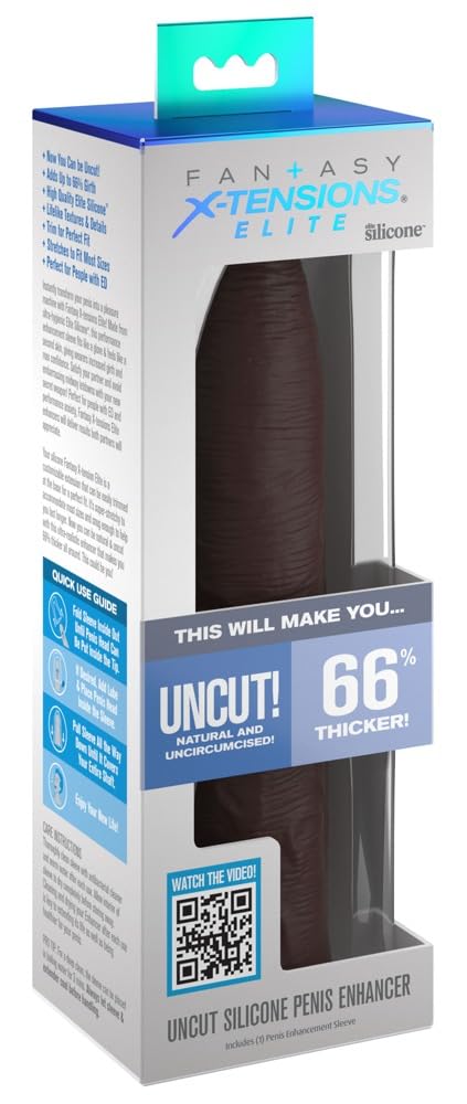 Fantasy X-tensions Elite Uncut 7" Extension Sleeve - Brown
