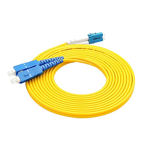 Câble fibre optique Duplex LC-SC monomode 9/125 de 100m pour réseau