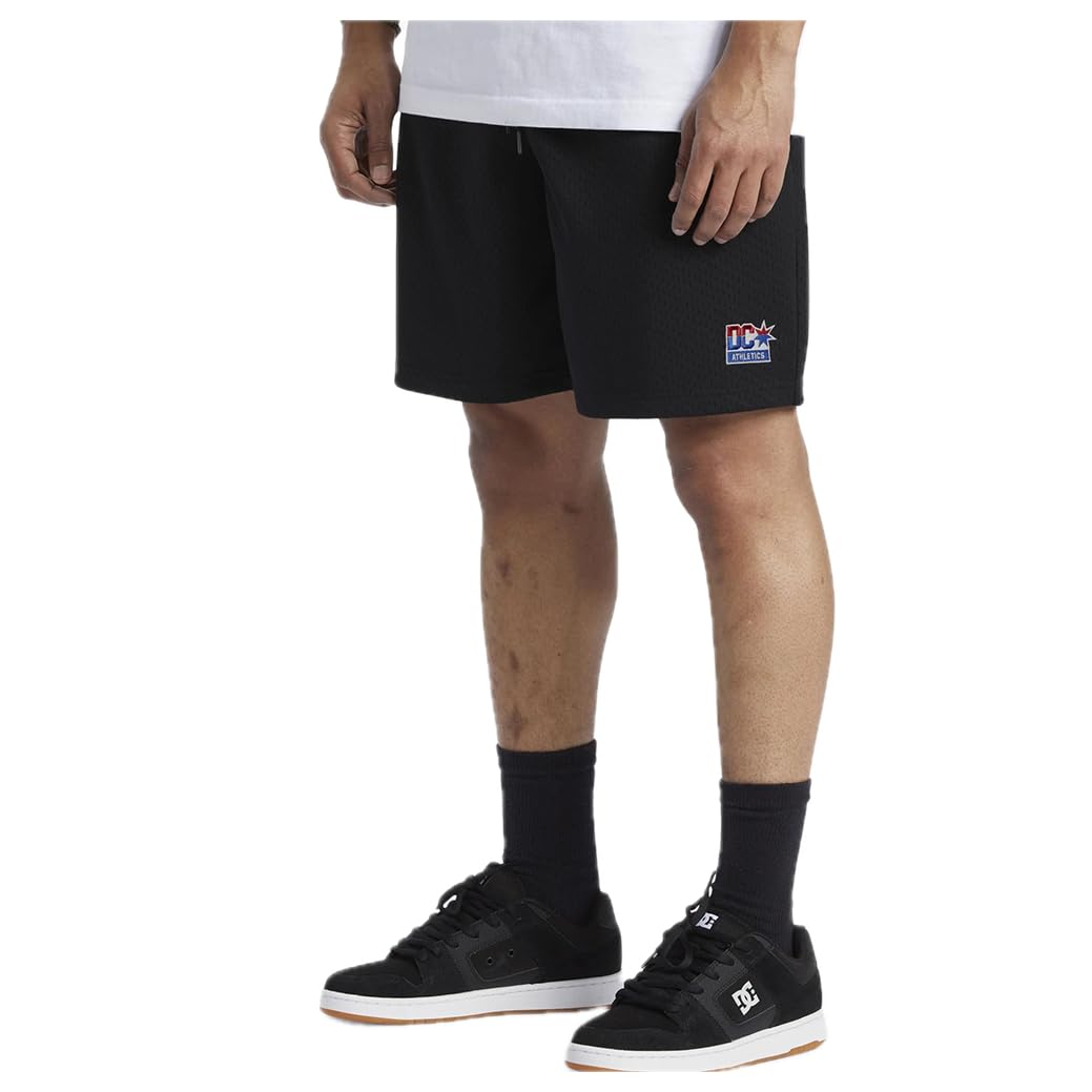 DC Shoes Short Basket Short Jersey The Champs Short avec Broderie Black