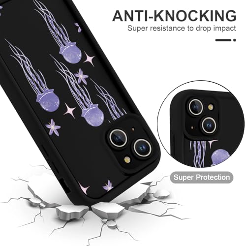 Coque iPhone 14 protection complète anti-choc motif méduse silicone souple - 4
