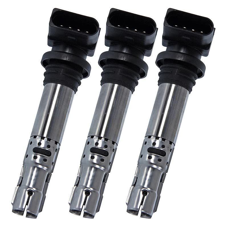 BESTPRICE 3x bobina di accensione a 4 poli modulo di accensione 12V bobina di accensione ad asta