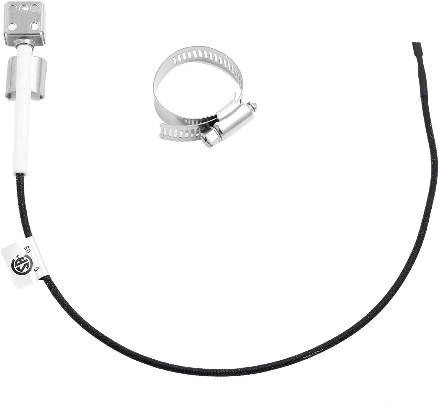 Grill Igniter Ignition Electrode Grill Replacement Parts for Charbroil Grill Parts 463347418 463347017 463376017 463347518 463347519 463335517 463673519 463625219 463625217 463245917 Hose Clamp