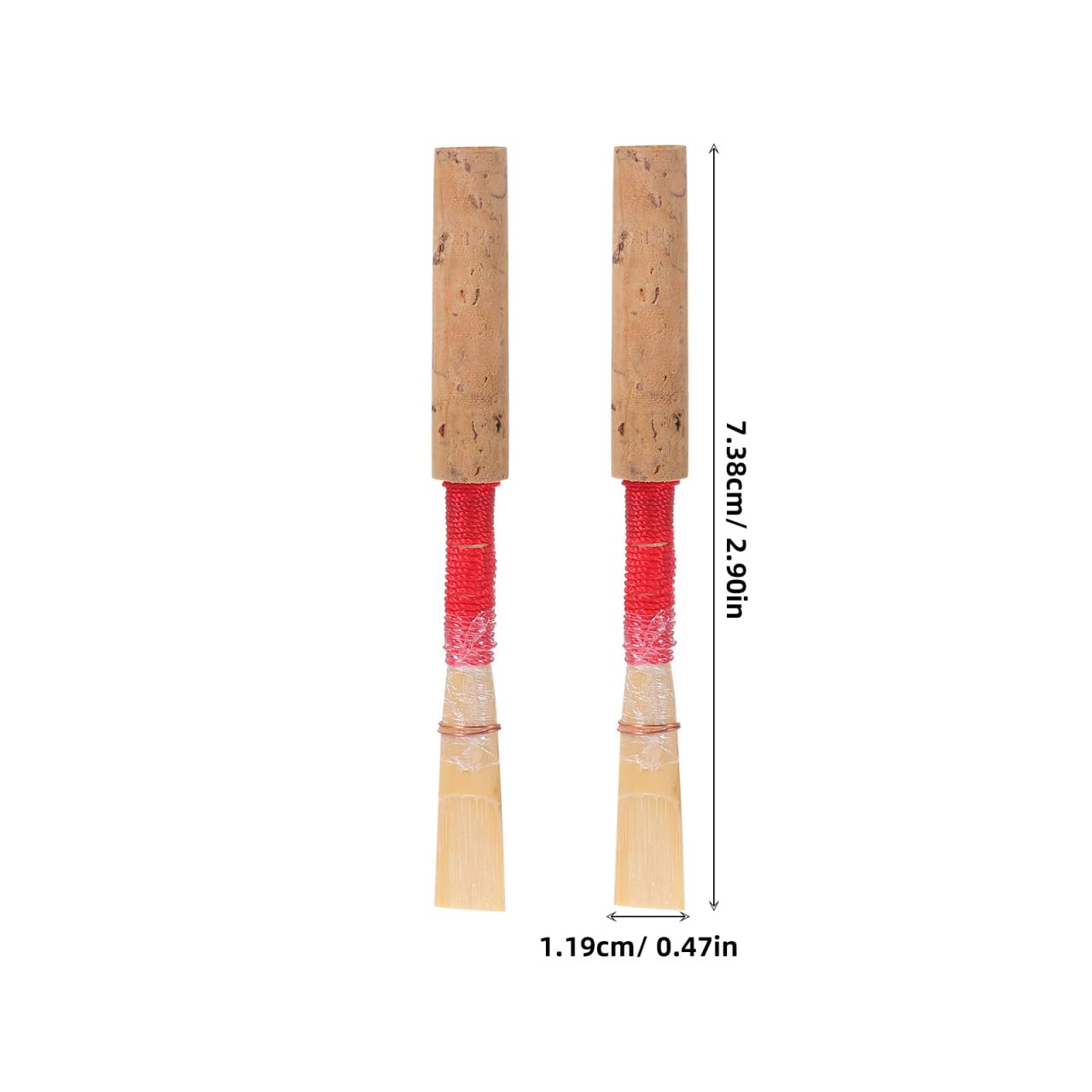 BESPORTBLE Ance Naturali Per Oboe 2 Pezzi Kit Di Ricambio Per Strumenti a Fiato Ancia Morbida Per Principianti Con Montaggio Preciso E Suono Melodioso Per Esibizioni E Pratica