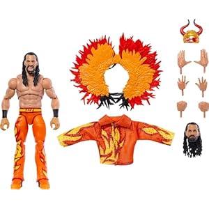 Mattel WWE Ultimate Edition Action Figure Seth Rollins Fan Takeover Collectible with Interchangeable Accessories, Extra Heads & Swappable Hands