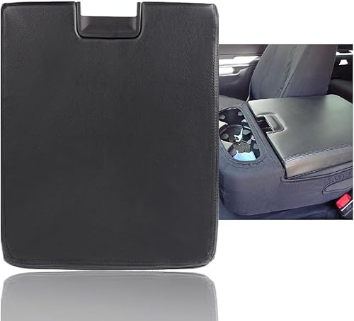 Miniatura 6 de PIT66 Cubierta para reposabrazos de tapa de consola central, compatible con Chevy Silverado GMC Sierra 2008-201407-13 Tahoe Avalanche Yukon (XL),