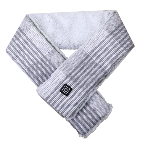 Ceuku Heated Neck Scarf for Neck Warmer, Rechargeable Electric Heated Neck Warmer with Battery, 3 Heating Levels, Electric Heating Pad, Heated Neck Wrap for Men/Women Outdoor, Skiing