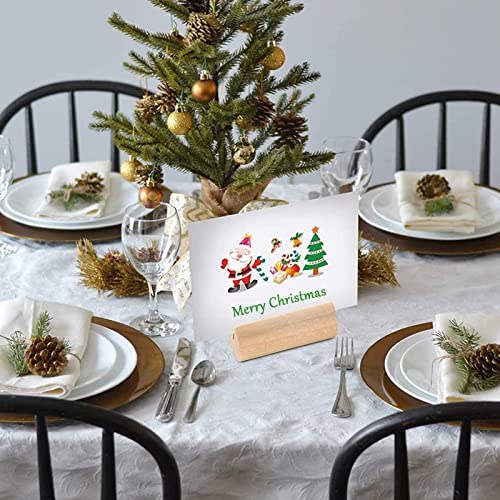 12 Pezzi Portamemo Legno, Segnaposto Legno