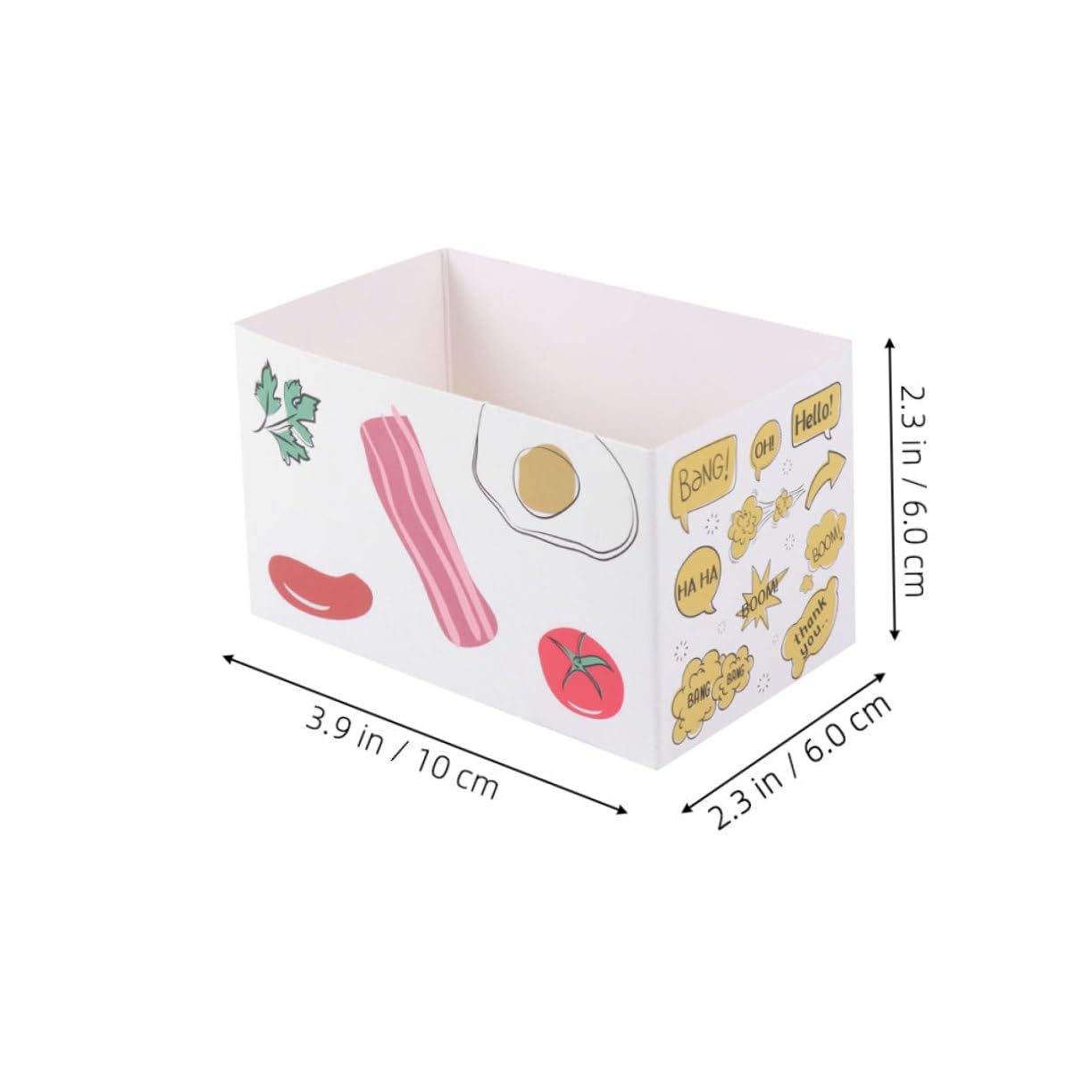 Ciieeo 10Pcs Sandwich Packing Boxes Paper Food Containers for Breakfast Lunch and Easy to Carry for Toast Sandwiches Burgers Party Favors