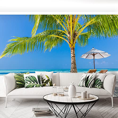 Papier peint intissé plage tropicale 208x146cm Tulup - 5