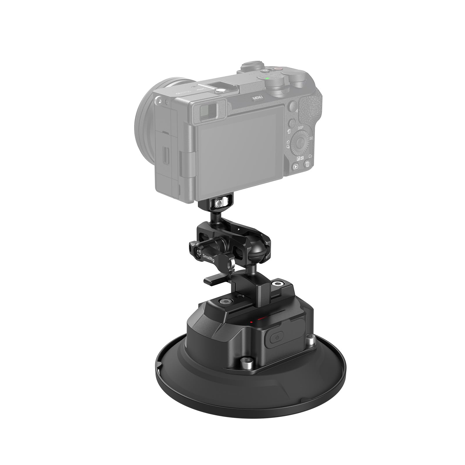 SMALLRIG Kit De Fixation à Ventouse électrique 5" Avec Bras Magique Et Rotule Pour Véhicule, Batterie 2000 MAh, Type-C, Moteur électrique, Support Voiture Pour Caméras, GoPro, DJI, Insta360-5399