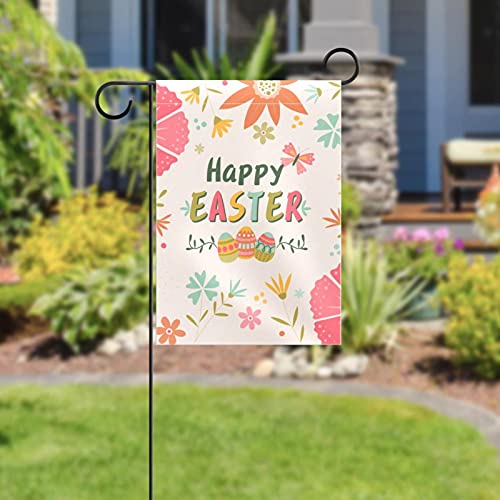 Drapeau de jardin Happy Easter 30x45 cm imprimé double face - 5