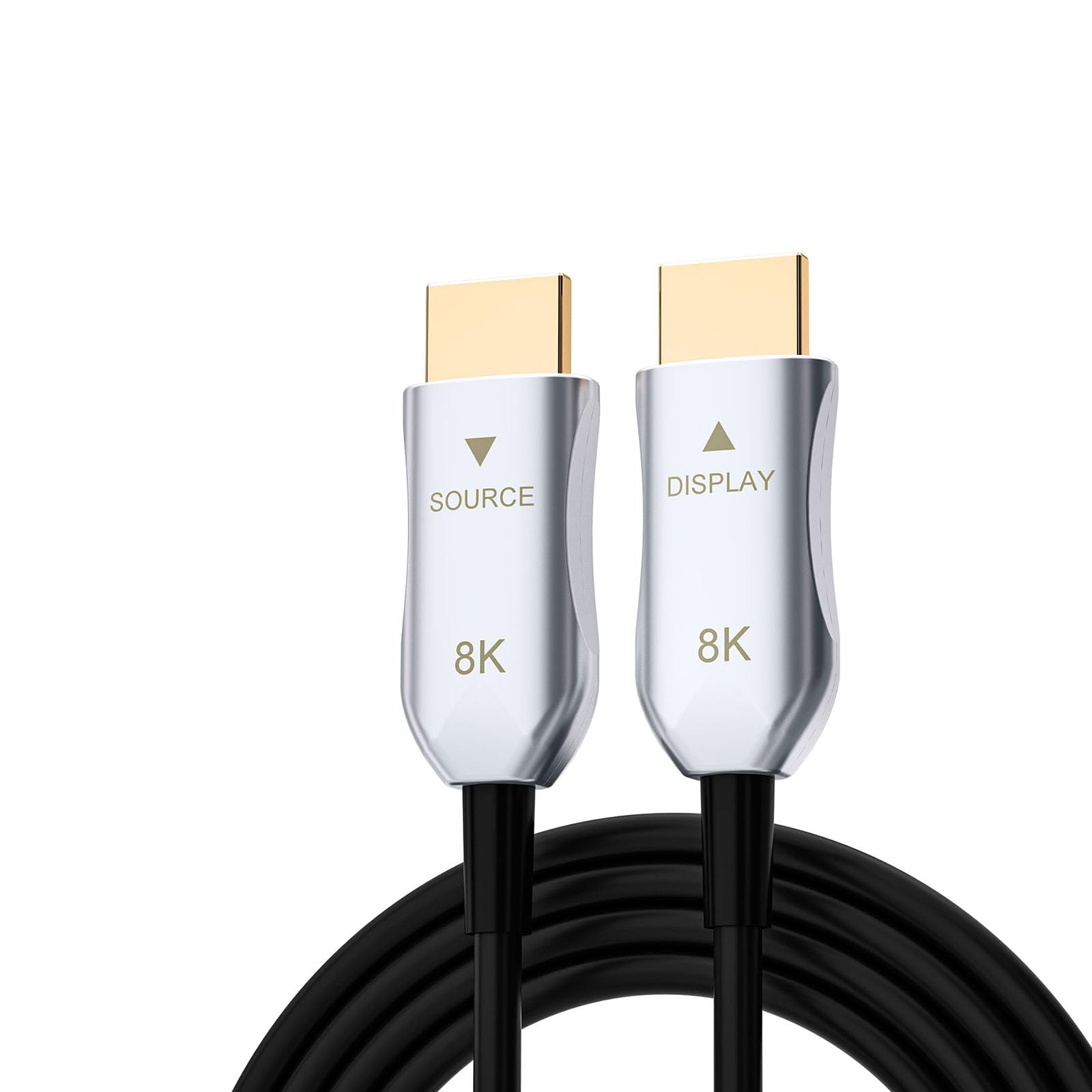 8K Fiber Active Optical HDMI 2.1 cable 3.3ft/1m, 48Gpbs High Speed Long Fiber Optical HDMI Cable, 8K@60Hz 4K@120Hz 2K@240Hz Dynamic HDR eARC, For RTX4080/4090/3080/3090 Home and Commercial Use