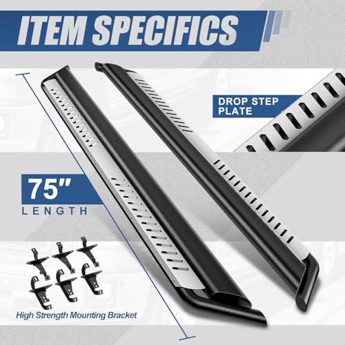 Estribos para Jeep Wrangler JL 2018-2024 acero inox miniatura 3