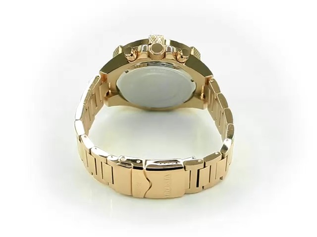 Invicta Aviator 28122 Reloj para Hombre - Impermeable - Analógico - Movimiento Cuarzo - Acero Inoxidable con Esfera Oro - 50mm