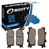 Sixity Q6 Front Rear Organic Brake Pads compatible with KYMCO Downtown 300i 2011-2014 Complete Set
