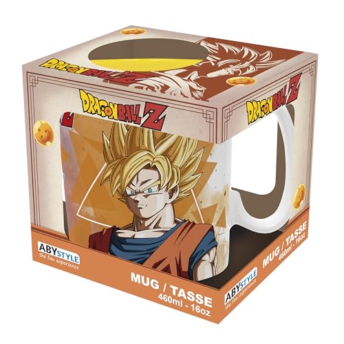 Mug Dragon Ball Z Goku & Vegeta 460ml Cerámica Blanco miniatura 4