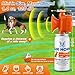 HappyAlley Air Horn, 1.4 oz 120 dB Loud Pet Trainer to Stop Dog Attacking Barking Fighting Jumping, Coyotes Air Horn for Safety, Protect Yourself & Pet While Walking, Orange(2 Pack)