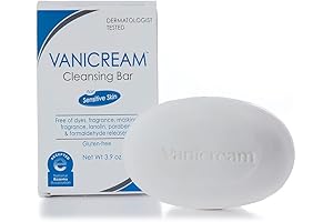 Vanicream Gentle Fragrance Free Cleansing Bar for Sensitive Skin | 3.9 Ounce (Pack of 12)