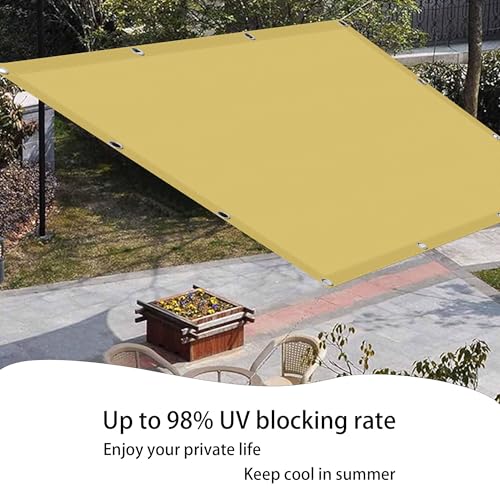 Voiles d'ombrage rectangulaire 300x360 cm store de patio jaune sable