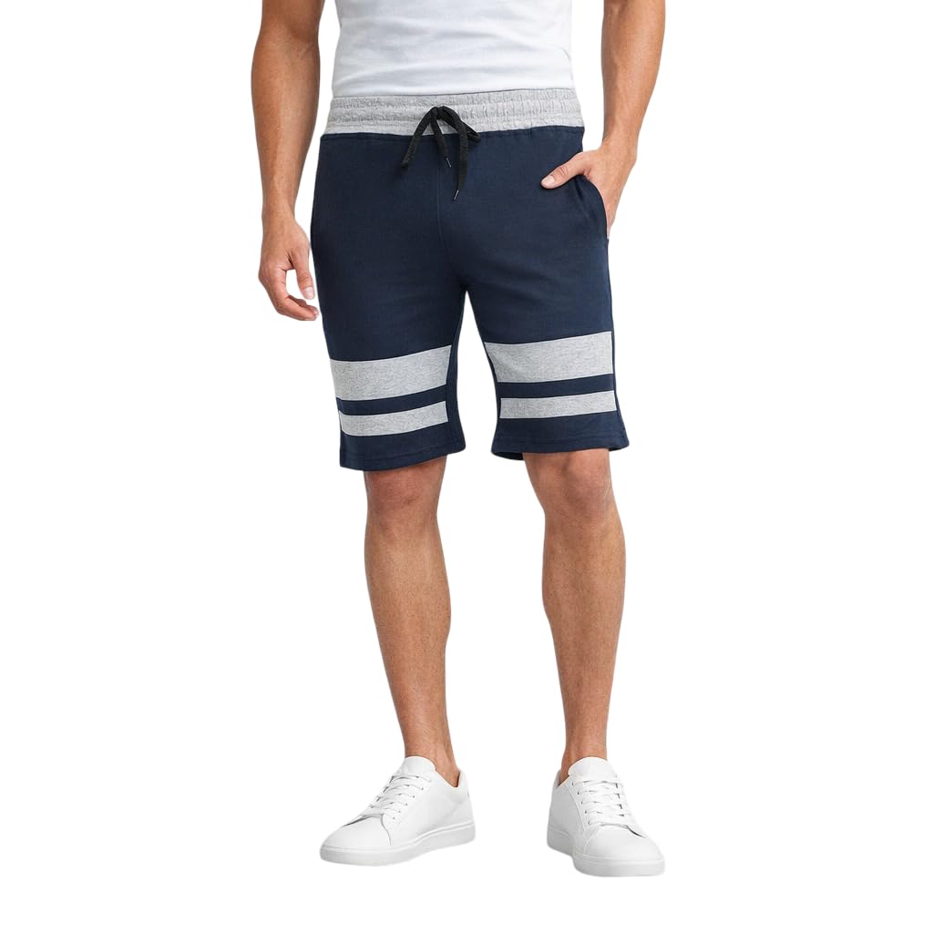 Men’s Stylish Printed Shorts Elastic Waist Cotton-picture-36