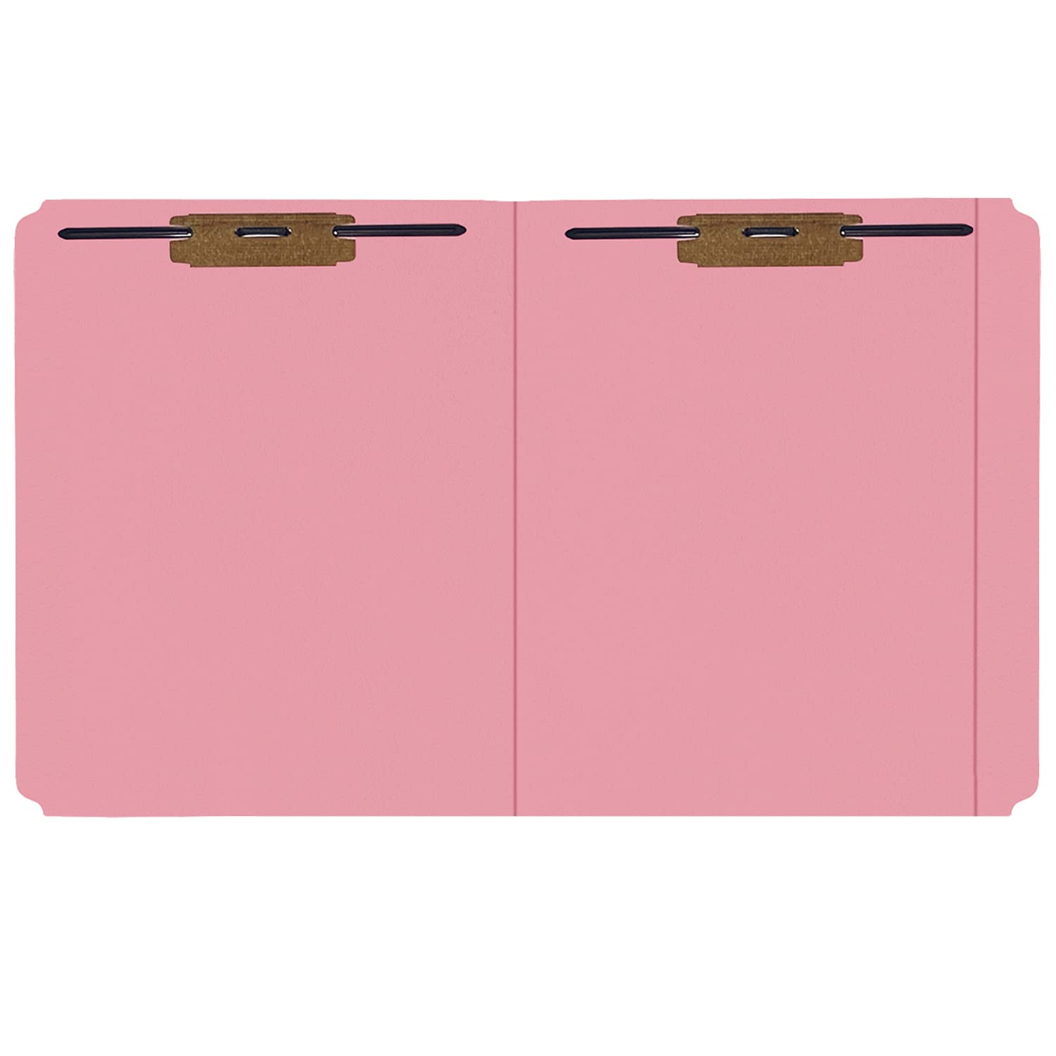 Top Tab File Folder, Pink, 2 Fasteners (2B1&3), 11 Point Reinforced Straight-Cut Tab, Letter Size, 50/Box