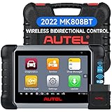 Autel MaxiCOM MK808BT Auto Diagnosegerät, 2022 Neuestes Bidirektionale Steuerung Scanner mit Alles System Diagnose, Upgrade von MK808 MX808, 31+ Services, ABS Bremsblutung, Ölreset, EPB, DPF, BMS, SAS