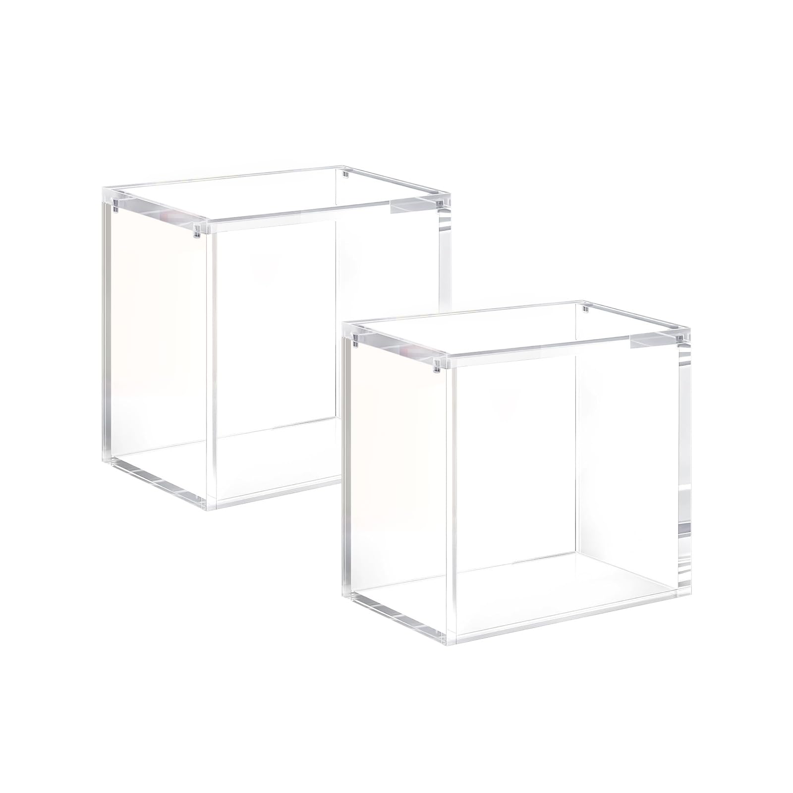 Acrylic Box, Display Case for Booster Box, Transparent Acrylic Display Boxes (2Pcs 6.1*3.5*5.3inch)