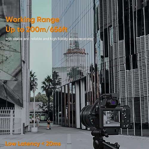 COMICA Vimo C3 Wireless Lavalier Microphone with Noise Cancellation, Monitoring, Muting, Compact Mini Wireless Lapel Microphone for DSLR Cameras iPhone Android Live-Streaming Vlogging and Recording - Image 7