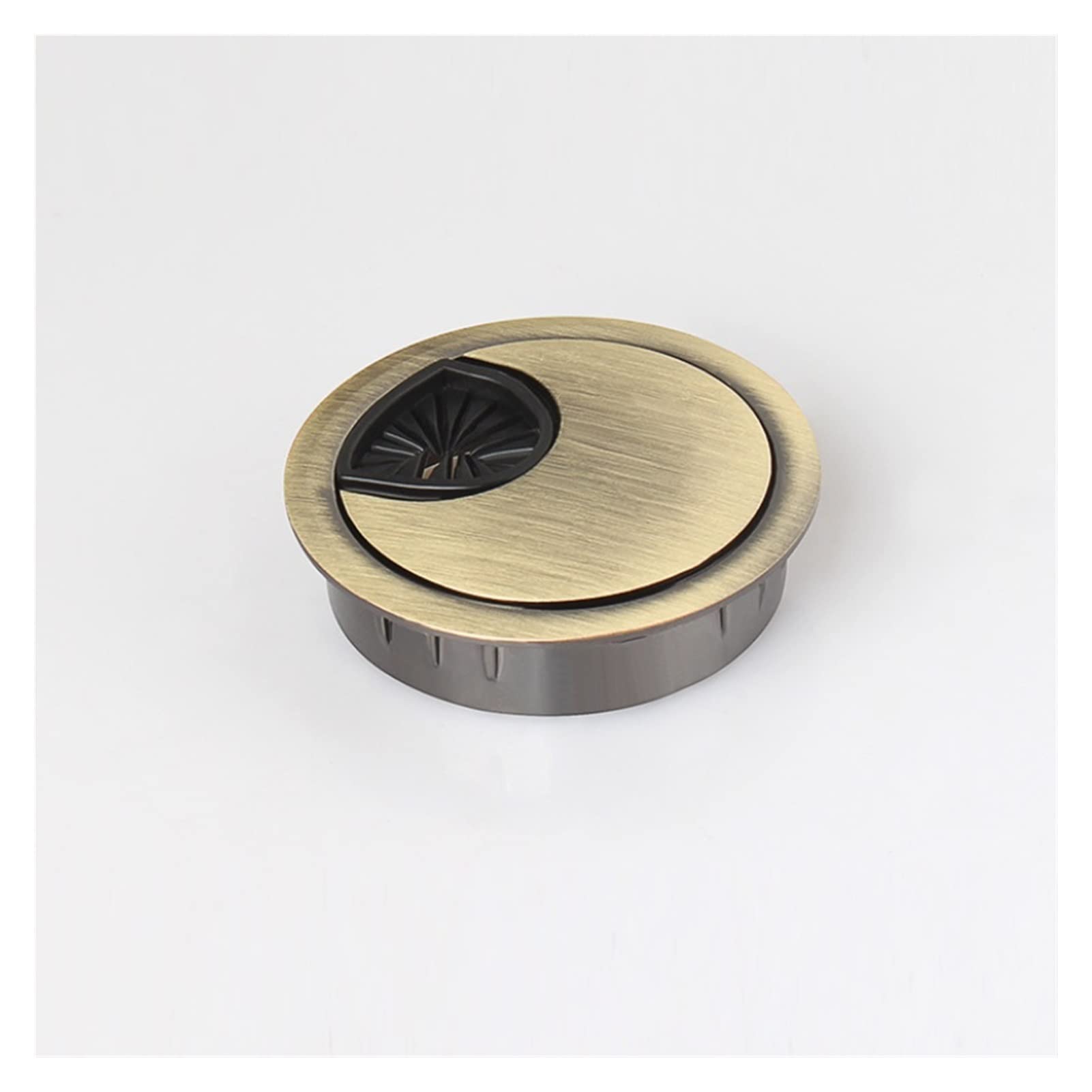 Przepusty kablowe do biurka, 8 szt. Osłona otworu na drut ze stopu cynku biurko komputerowe 53 mm wielokolorowa(Green Bronze)