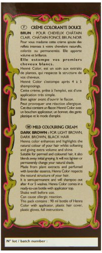 Henne Color Crema Tinte de Henna Marrón 90 ml miniatura 3