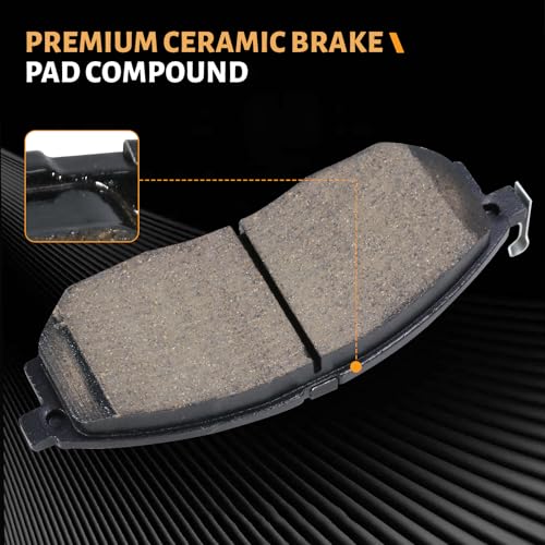 Image of D888 Front Ceramic Brake Pads Kit Fit For INFINITI G37 2009, For Q45 2002-2006, For M45 2003-2004 2008-2010, For M35 2008-2010, For EX35 2008-2011, For EX37 2013, For QX50 2014