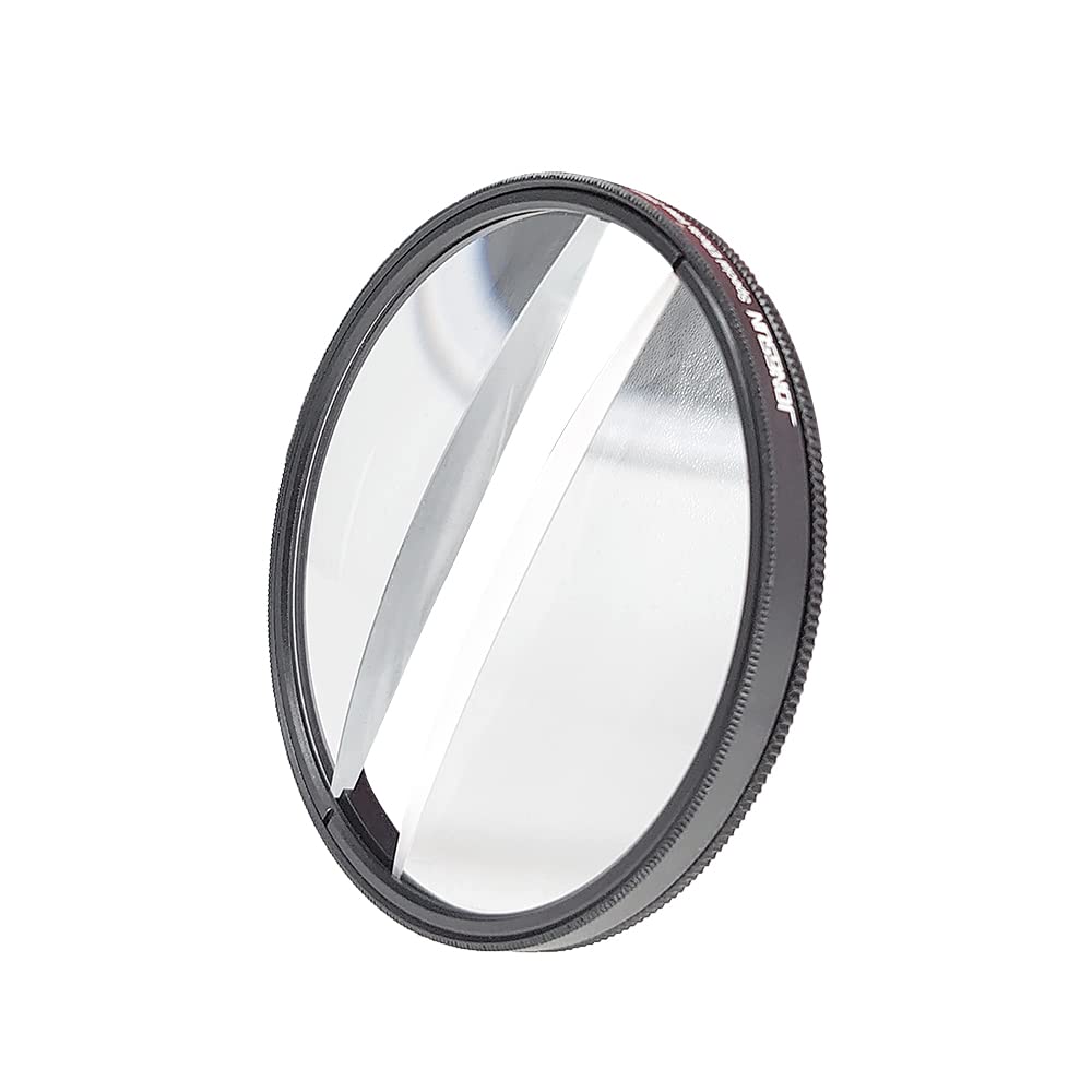 JONGSUN Luna Doble Filtro Efectos Especiales 77mm FX Vidrio Deslumbramiento Película Pantalla Ancha Anamórfica DSLR Video Fotografía Accesorios Cámara (Double Moon)