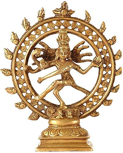 Shiva Natraj en laiton statue artisanale indienne fait main Radhna