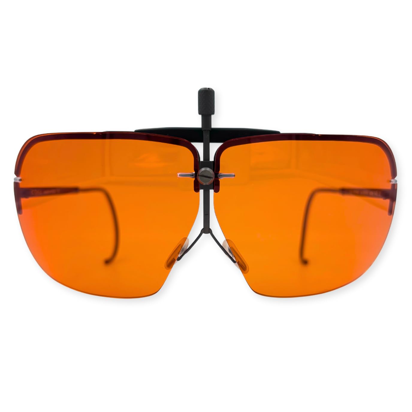 Occhiali da Tiro e Poligono Sportivo mod. Roma con Lenti Colorate ARANCIONI Intercambiabili Alta Prestazione Made In Italy