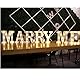 LED Buchstaben MARRY ME - 3D Lampe Beleuchtete Buchstabe 22cm - Dekorations Nachtlicht Lampe MARRY ME - Warm Weiße Lichter für Hochzeit, Geburtstag, Party, Urlaub Haus Bar Weihnachtslampe