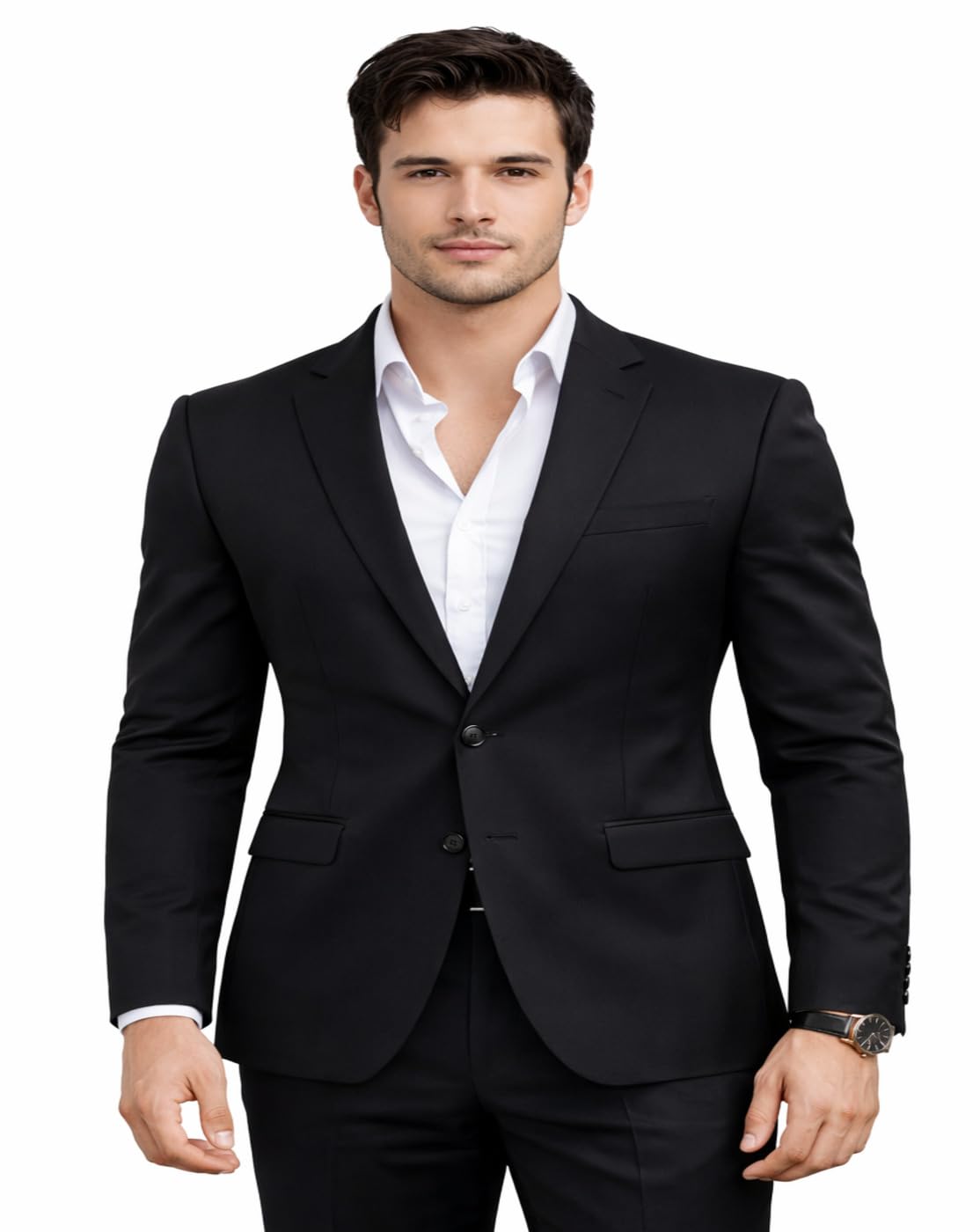 Black Office Blazer for Men-picture-17