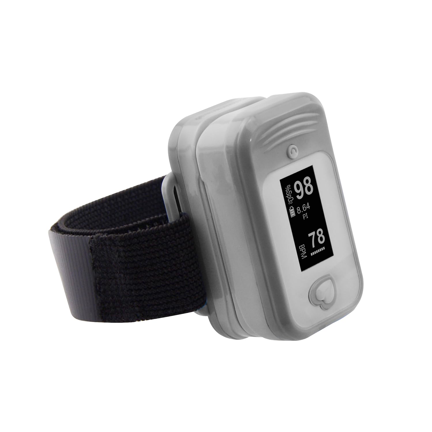 Set di Accessori Indossabili Compatibili con il Pulsossimetro MED LINKET AM801, Inclusa Sonda SpO2 per Dito, Coperchio della Batteria e Cinturino al Polso