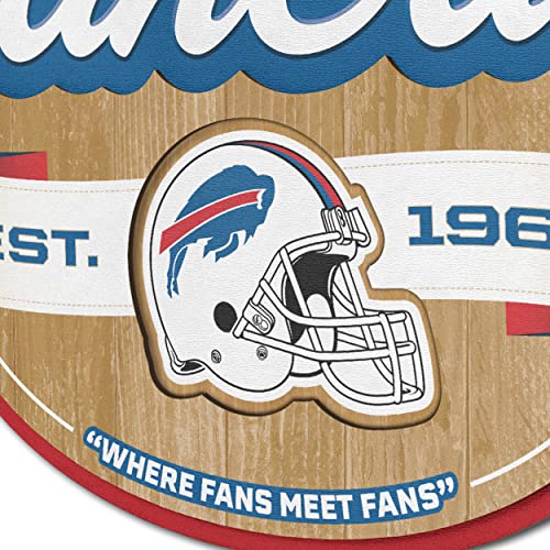 Image of YouTheFan NFL Buffalo Bills FanCave Wall Art | Ready-To-Hang, 3D Multi-Layered Construction, Floating Wall Mount Design, Great Fan Gift, Officially Licensed Artwork