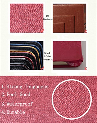 ZZ Lighting Executive Zippered Professional Business Planner Zipper 6-Ring Binder Organizer Packet Portfolio with Filler Paper Calculator Card Bag（A5 Yellow） - Thumbnail 7