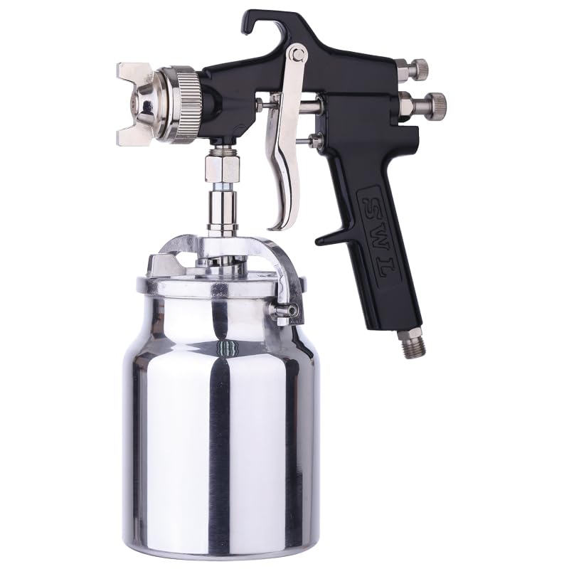 SWLPQ-2U Paint Sprayer Gun, Paint-Saving Spray Gun for Car Painting, 2.0mm Nozzle, 1000cc Cup, DIY and Professional Use, Smooth and Even Finish