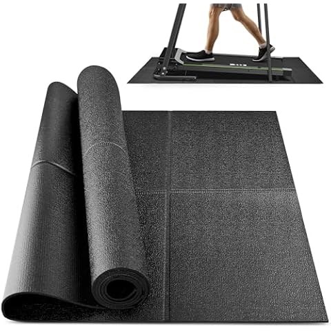 Rellfit Foldable Rubber Treadmill Mat Cover