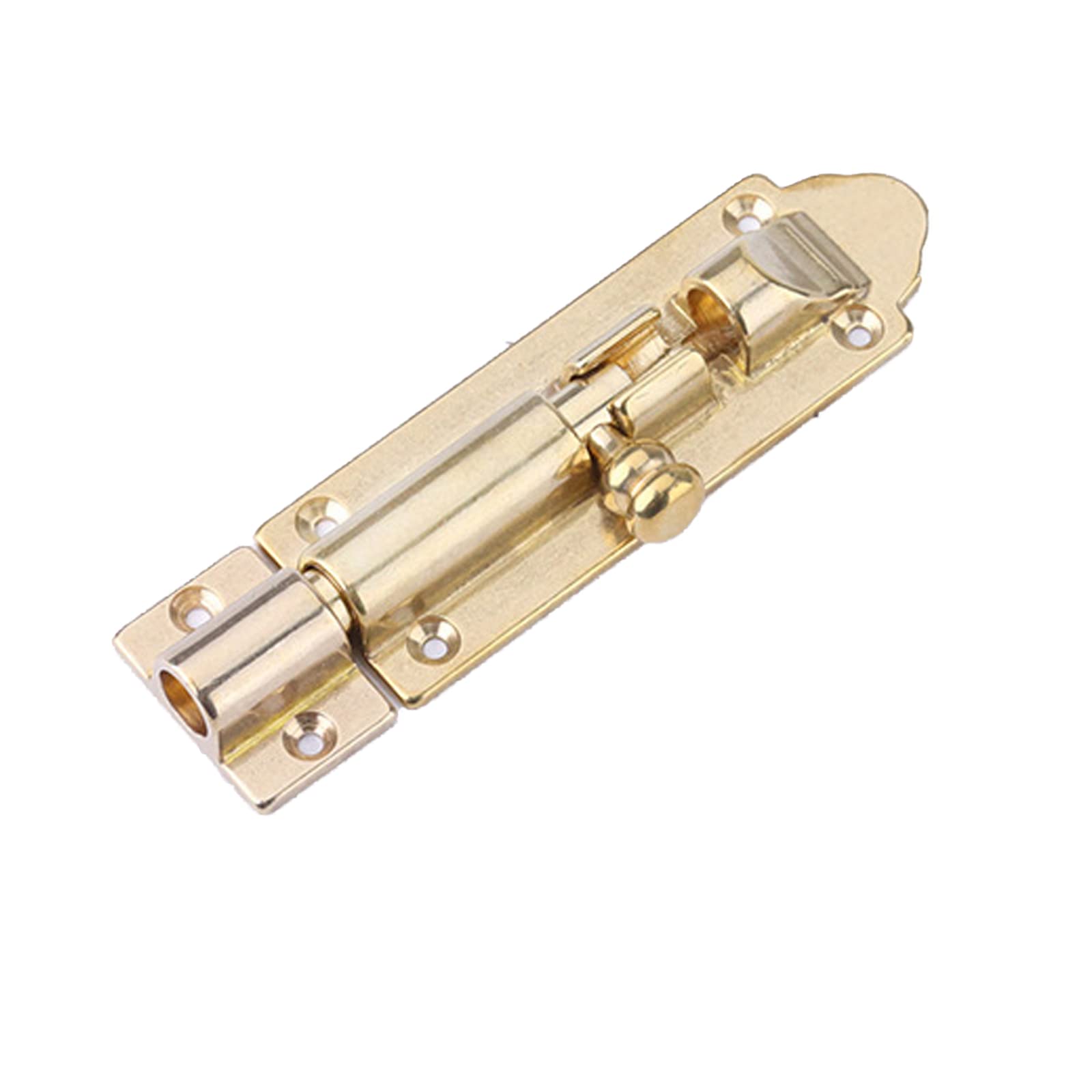 Cgjsefh One Color Door Latch, Antique Bolt Latch Slide 4 Inches Lock Thickened Copper Sliding For Door(2Cm)