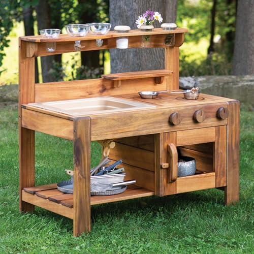 Guidecraft Acadia Kids' Outdoor Mud Kitchen