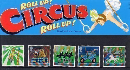 Francobolli Circus 2002 in confezione