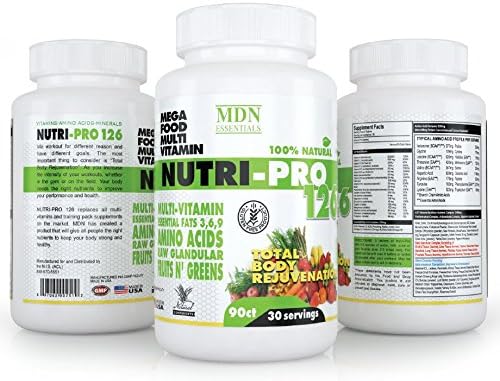 Maximize Your Nutrition, Food Base, 126 Ingredients, Mega Food, Multi-Vitamin, Essential Fats 3'6'9, Amino Acids, Fruits N Green —Total Body Rejuvenation!