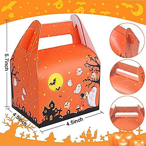 Minilife 24 Pcs Halloween Favor Candy Boxes, Trick Or Treat Favors Paper Gift Bags For Halloween Kids Birthday Decorations Spider Birthday Party Supplies #TOP2