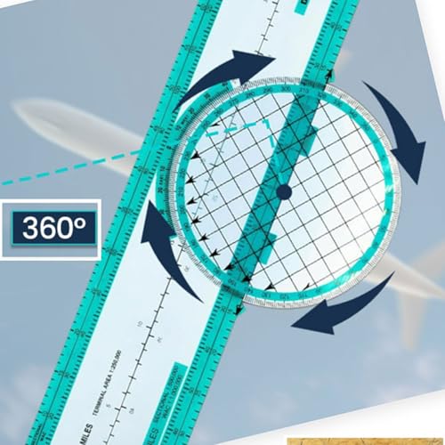Regla de vuelo para navegación 33 cm profesional miniatura 5